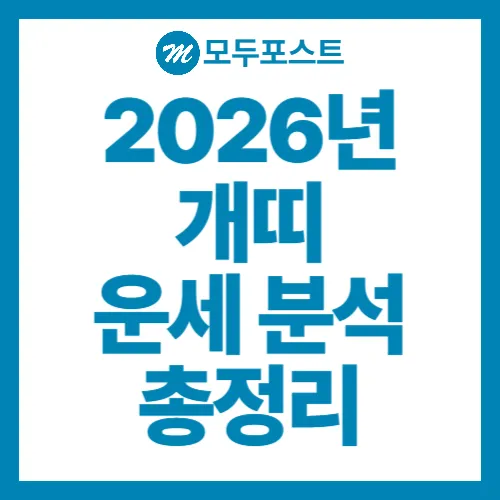 2026년 개띠 운세 분석