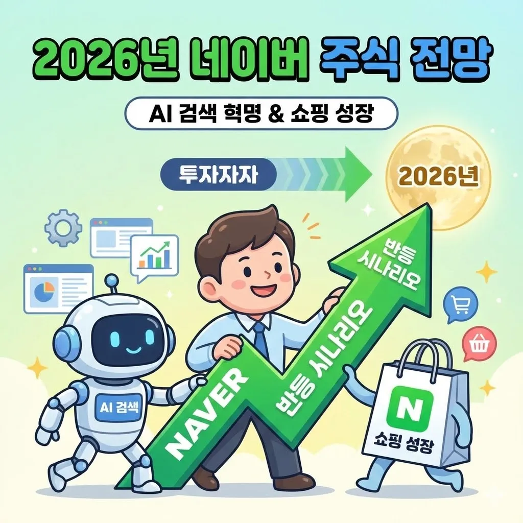 2026년 네이버 주식 전망, AI 검색 혁명과 쇼핑 성장이 그리는 반등 시나리오