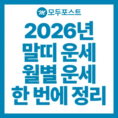 2026년 말띠 운세 말띠