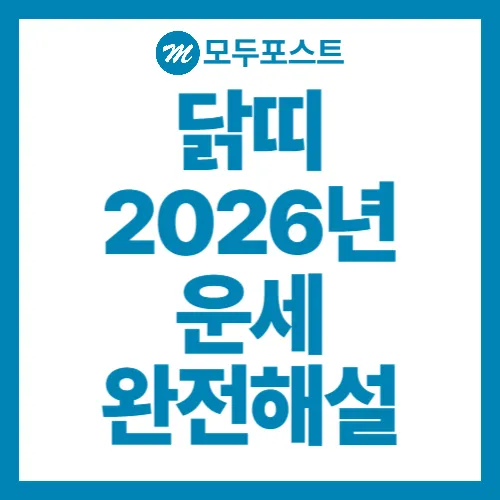 닭띠 2026년 운세 완전해설