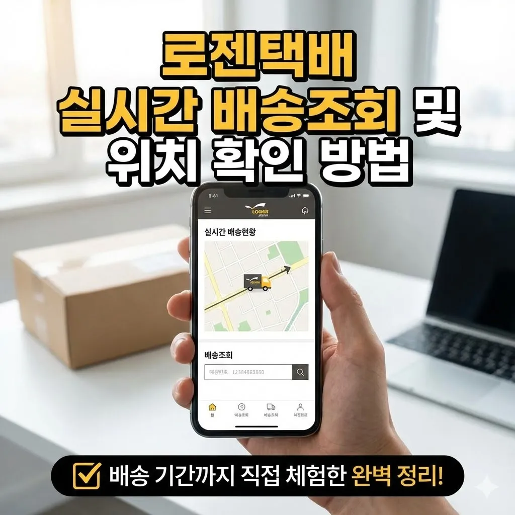 로젠택배 실시간 배송조회 및 위치 확인 방법, 배송 기간까지 직접 체험한 완벽 정리