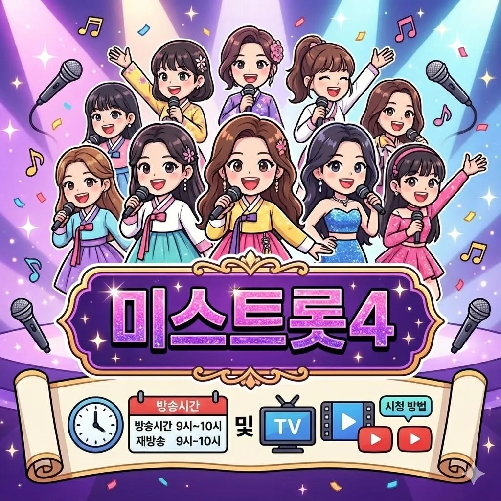 미스트롯4 방송시간 및 재방송 시청 방법