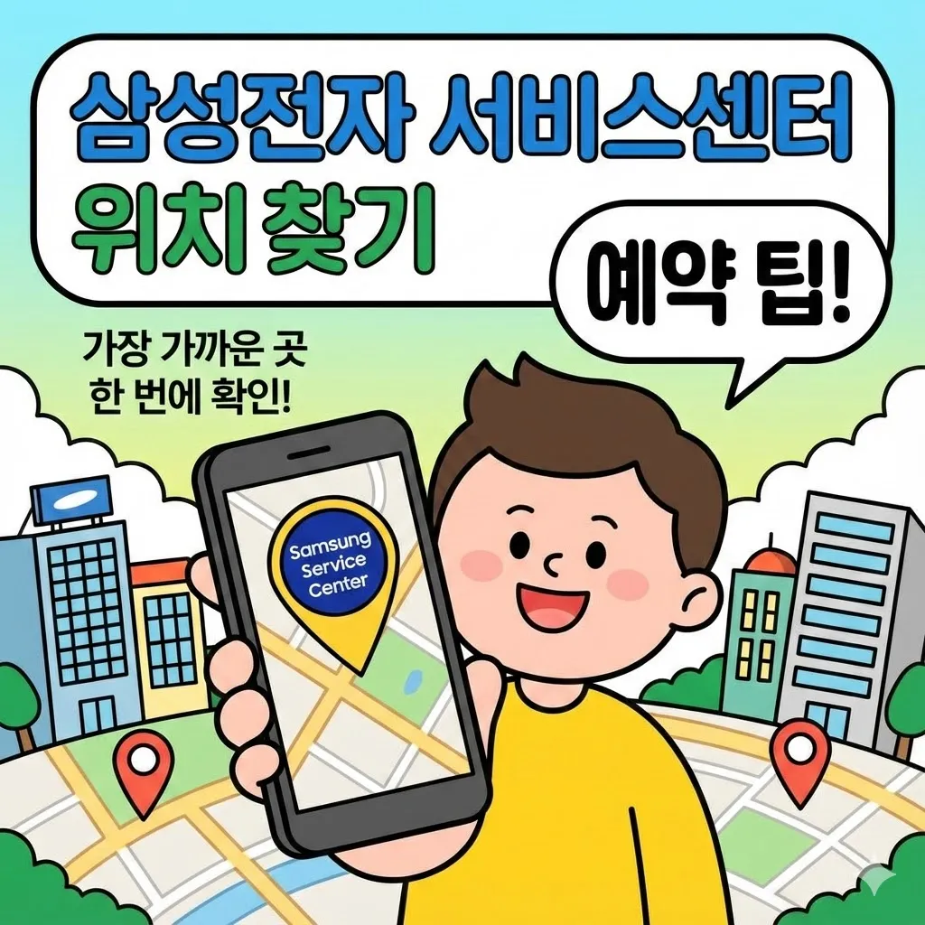 삼성전자 서비스센터 위치찾기 및 예약 팁! 가장 가까운 곳 한 번에 확인하는 법