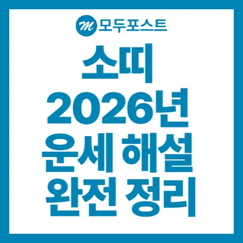 소띠 2026년 운세 해설 완전 정리