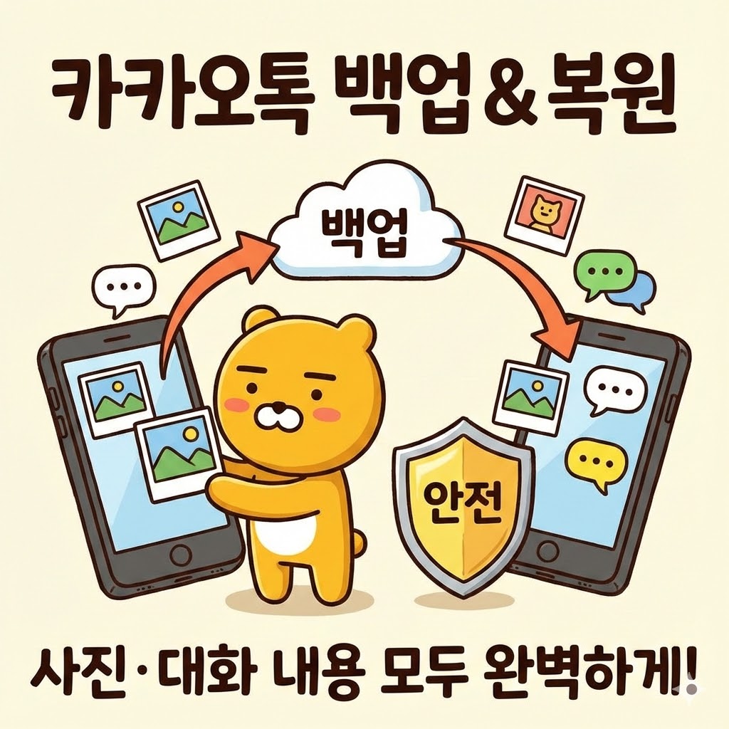 카카오톡 백업 및 복원, 사진과 대화 내용 모두 지키는 방법