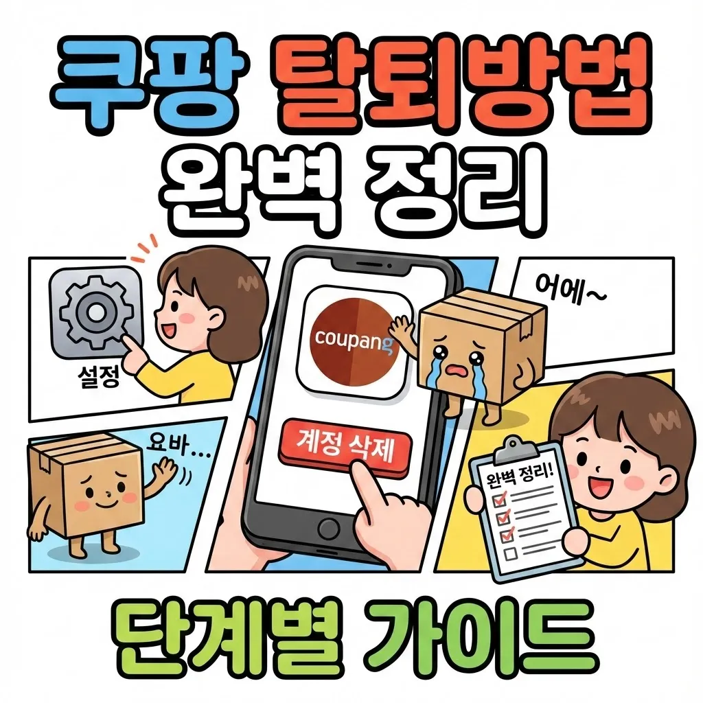 쿠팡 탈퇴방법 완벽 정리