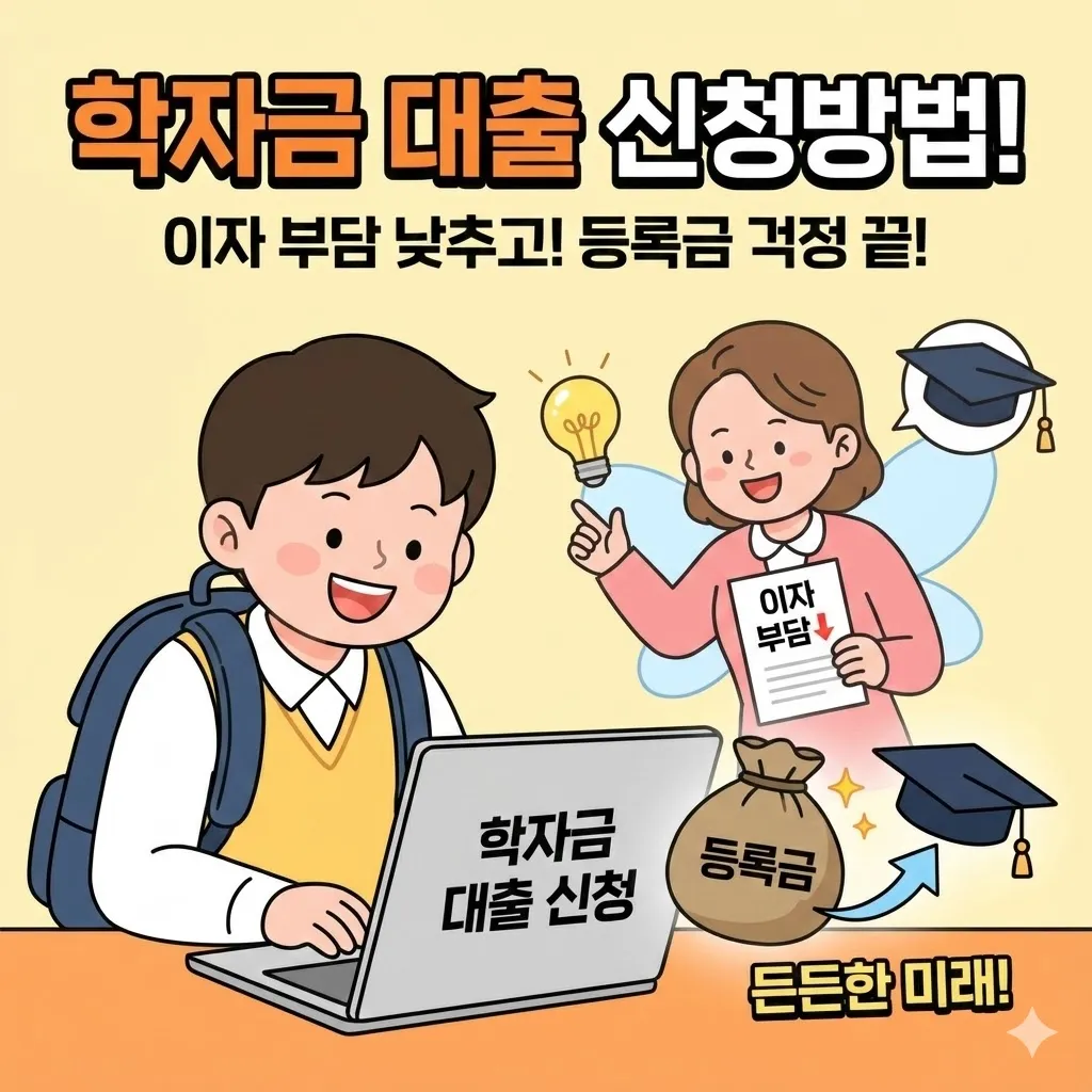 학자금 대출 신청방법, 이자 부담 낮추고 등록금 걱정 더는 법
