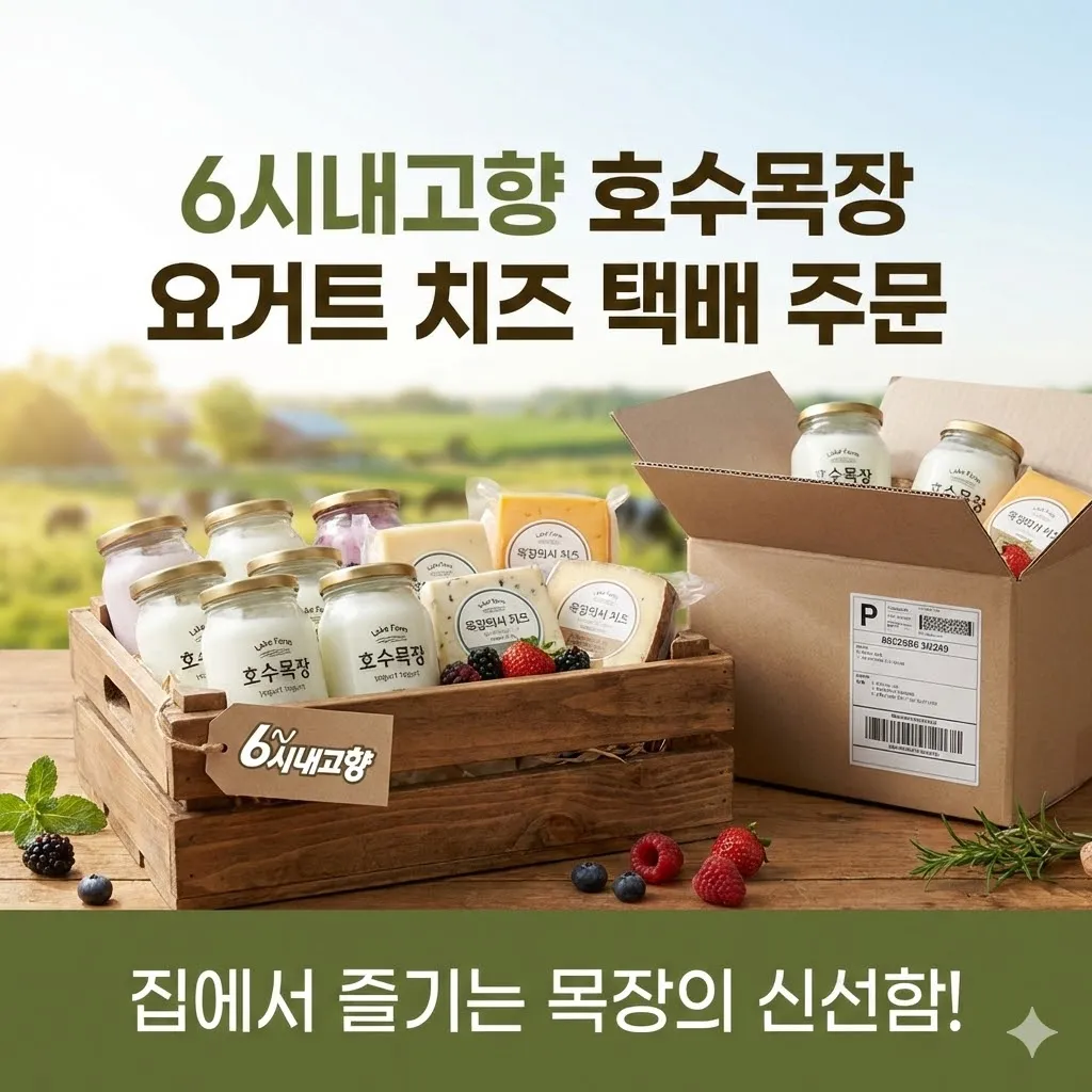 6시내고향 호수목장 요거트 치즈 택배 주문, 집에서 즐기는 목장의 신선함!