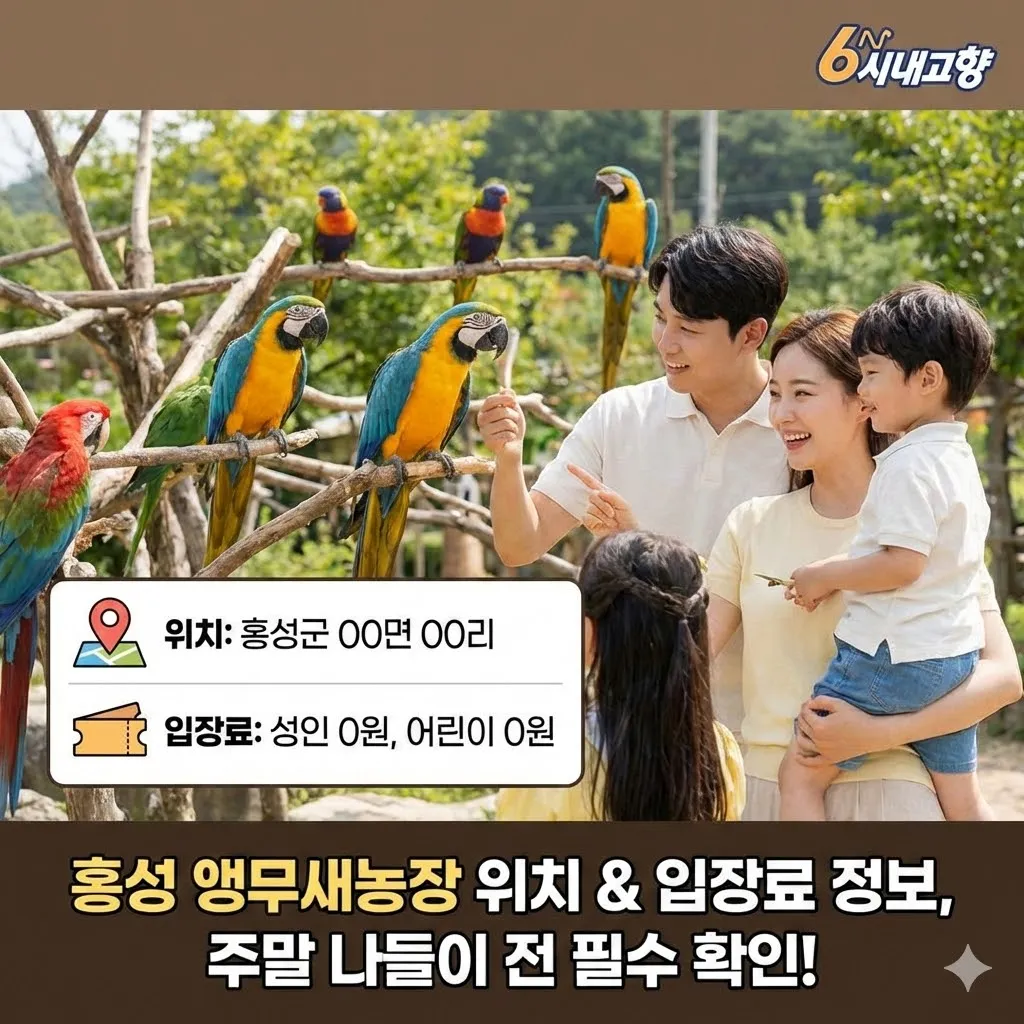 6시내고향 홍성 앵무새농장 위치와 입장료 정보, 주말 나들이 가기 전 꼭 확인하세요!