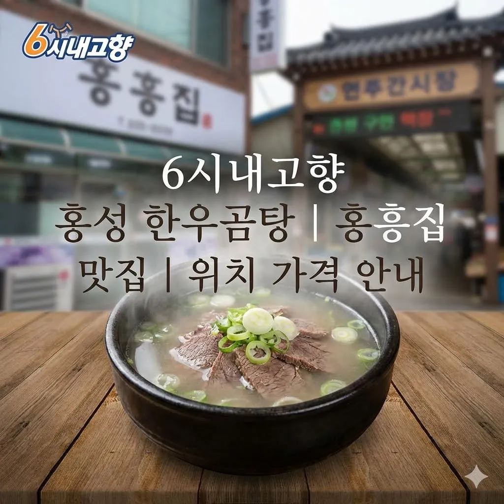 6시내고향 홍성 한우곰탕 홍흥집 맛집 위치와 가격 안내