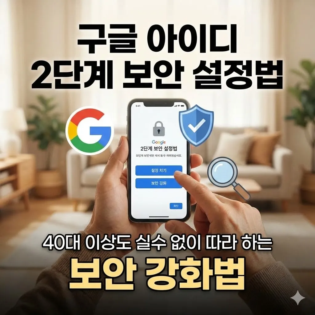 구글 아이디 2단계 보안 설정법, 40대 이상도 실수 없이 따라 하는 보안 강화법