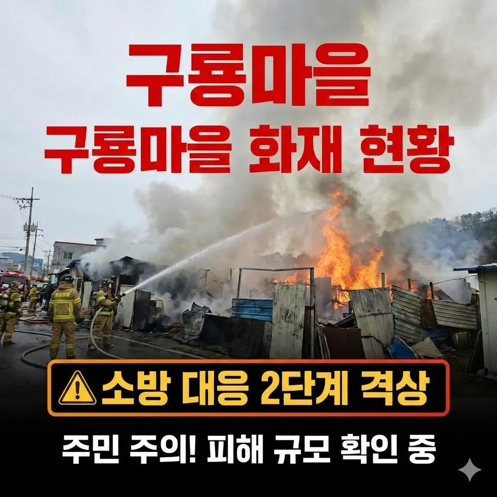 구룡마을 화재 현황 소방 대응 2단계 격상, 인근 주민 주의사항과 피해 규모