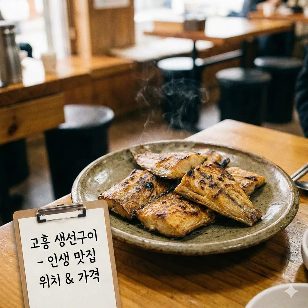 극한직업 고흥 생선구이 식당, 숯불 향 가득한 인생 맛집 위치와 가격