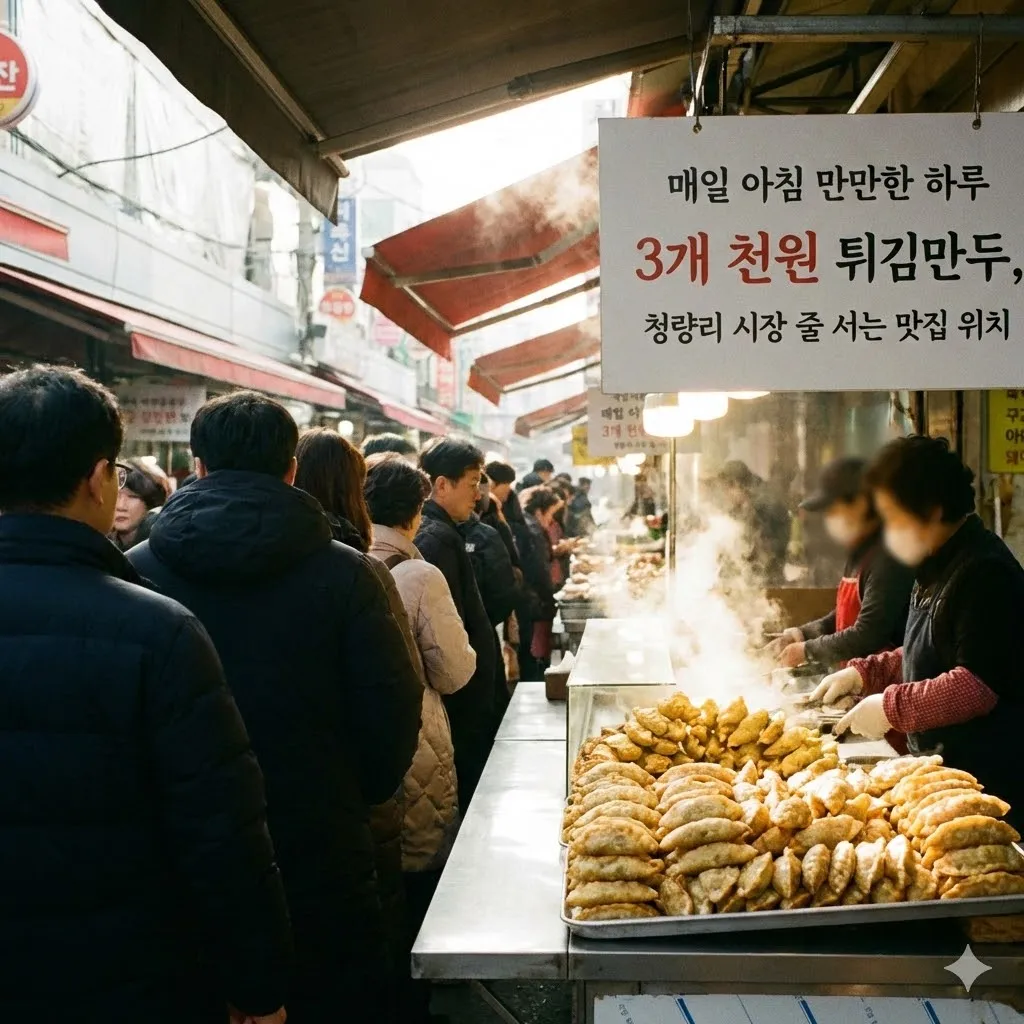 매일아침 만만한 하루 3개 천원 튀김만두