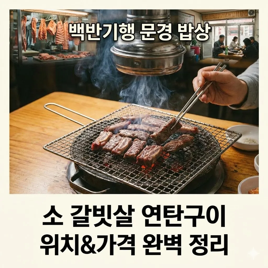 백반기행 맛의관문 진세연의 문경밥상 소 갈빗살 연탄구이 정육식당 위치와 가격, 완벽 정리 가이드