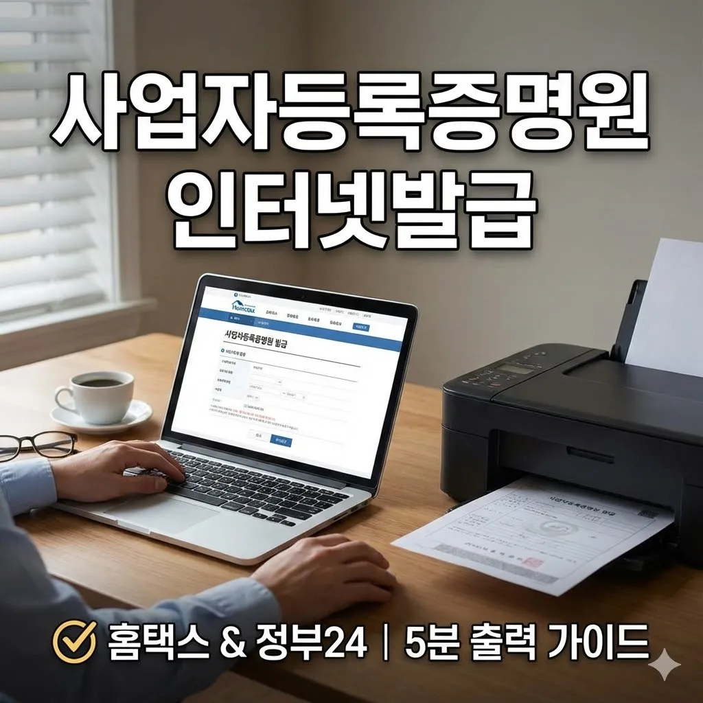 사업자등록증명원 인터넷발급