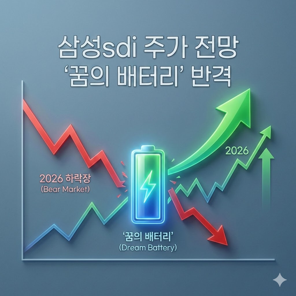 삼성sdi 주가 전망, 2026년 하락장을 이겨낼 '꿈의 배터리' 반격