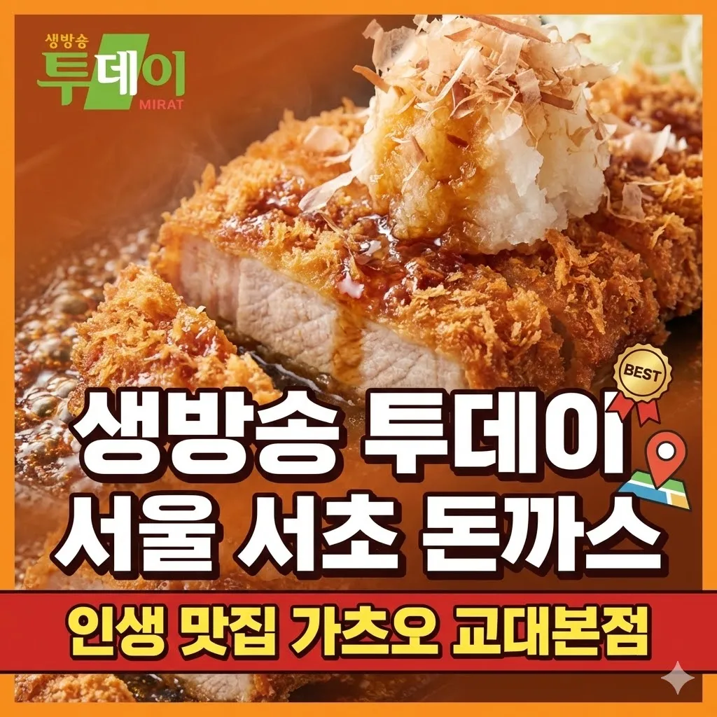 생방송 투데이 서울 서초 돈까스, 인생 맛집 가츠오 교대본점의 모든 것