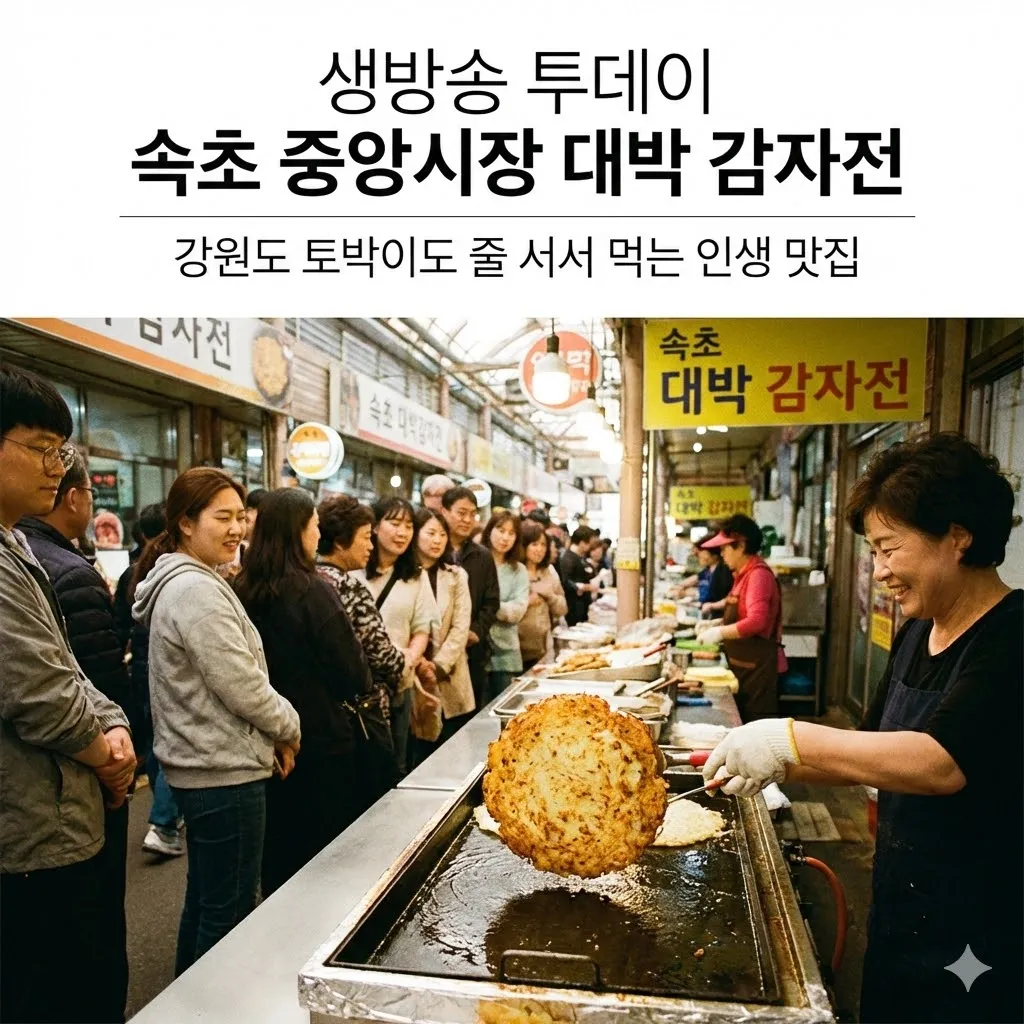 생방송 투데이 속초 중앙시장 대박 감자전, 강원도 토박이도 줄 서서 먹는 인생 맛집