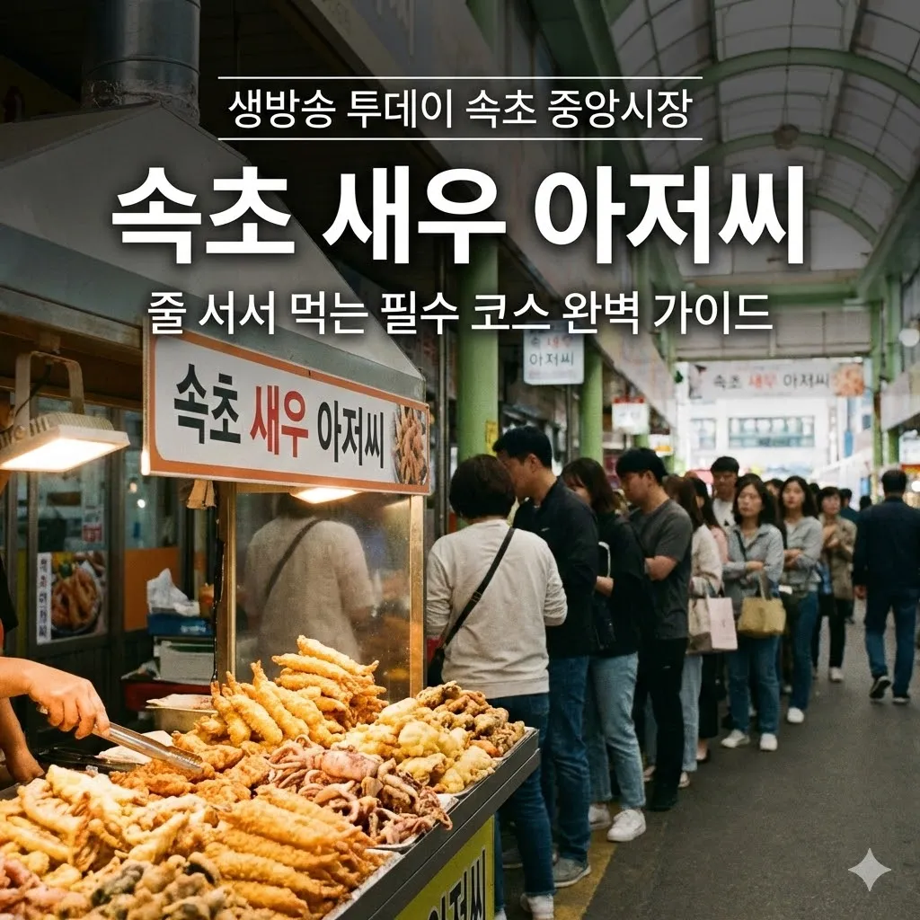 생방송 투데이 중앙시장 속초 새우 아저씨, 줄 서서 먹는 속초 필수 코스 완벽 가이드
