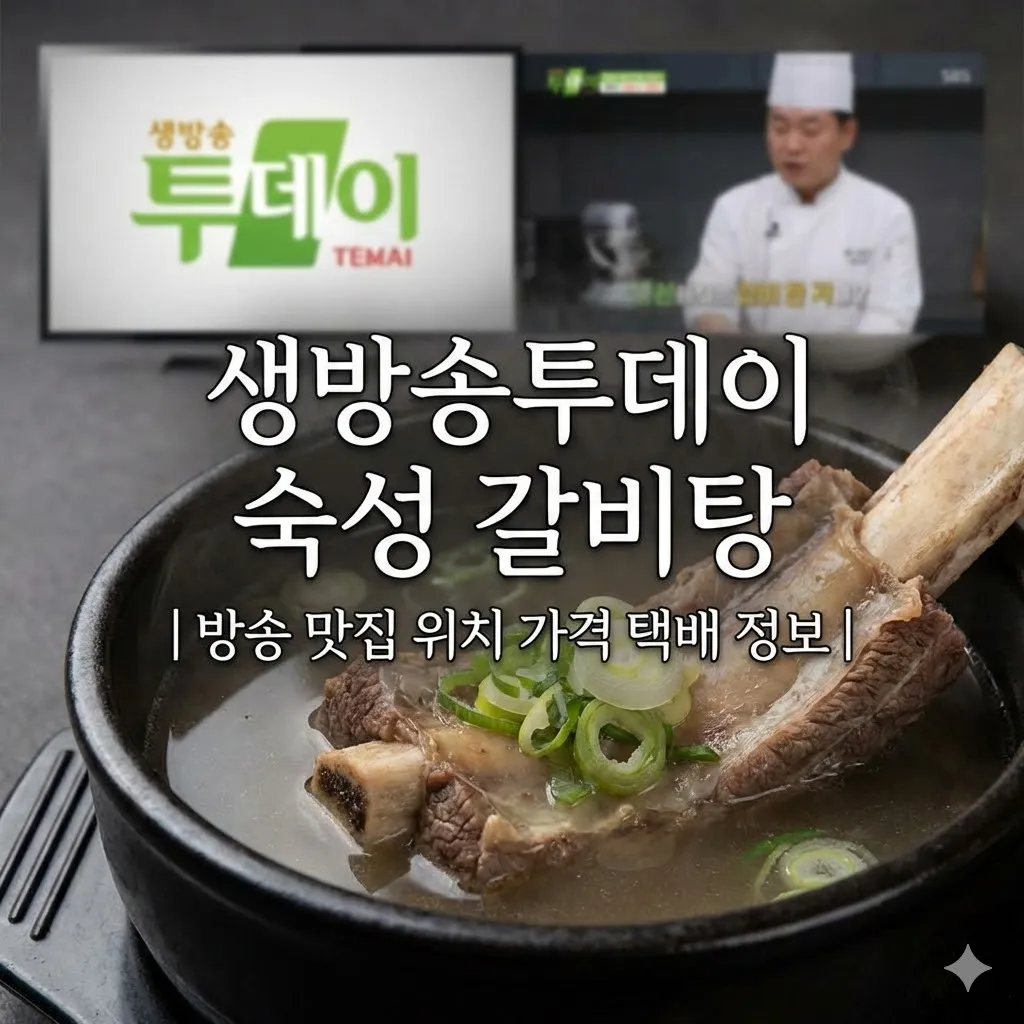 생방송투데이 숙성 갈비탕 위치 방송 맛집 가격 및 택배 정보