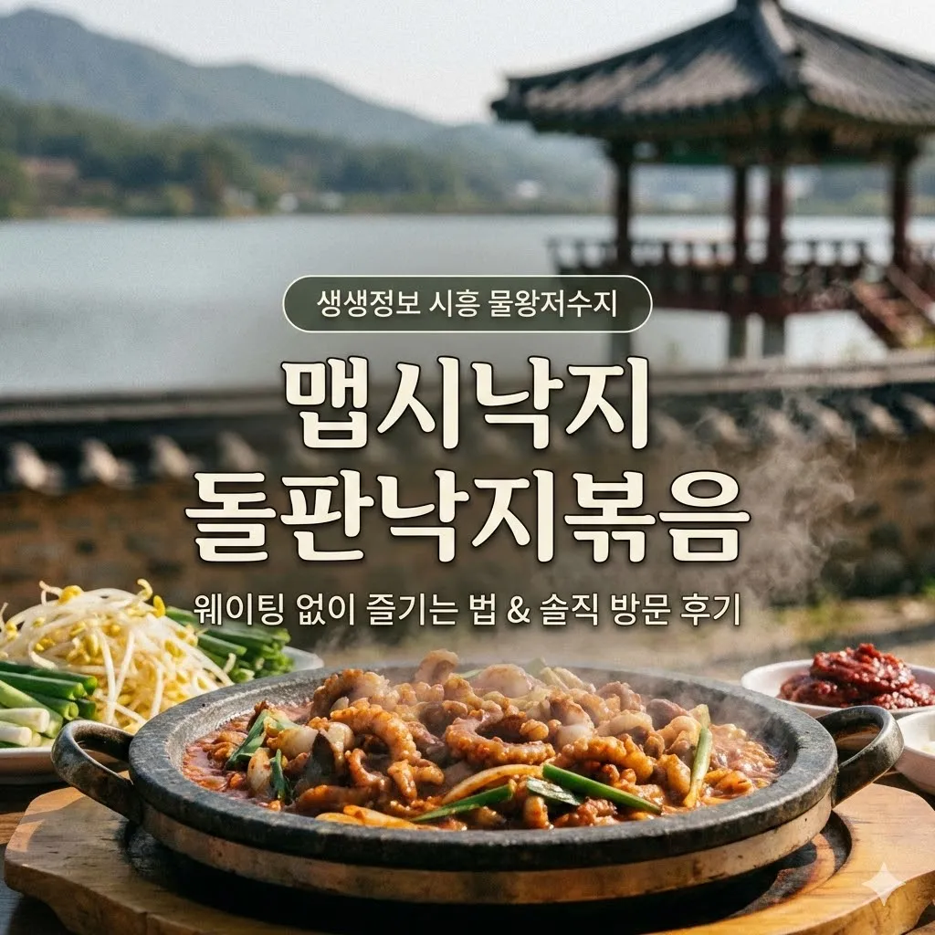 생생정보 시흥시 물왕저수지 돌판낙지볶음 맵시낙지 맛집 정보, 웨이팅 없이 즐기는 법과 솔직한 방문 후기