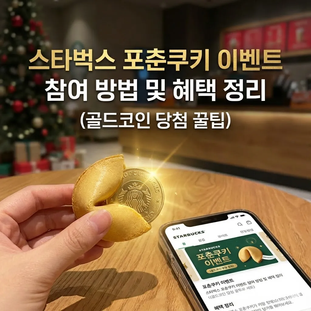 스타벅스 포춘쿠키 이벤트 참여 방법 및 혜택 정리 (골드코인 당첨 꿀팁)
