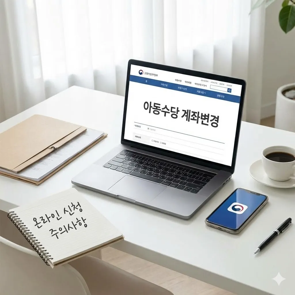 아동수당 계좌변경 방법 및 온라인 신청 시 주의사항 총정리