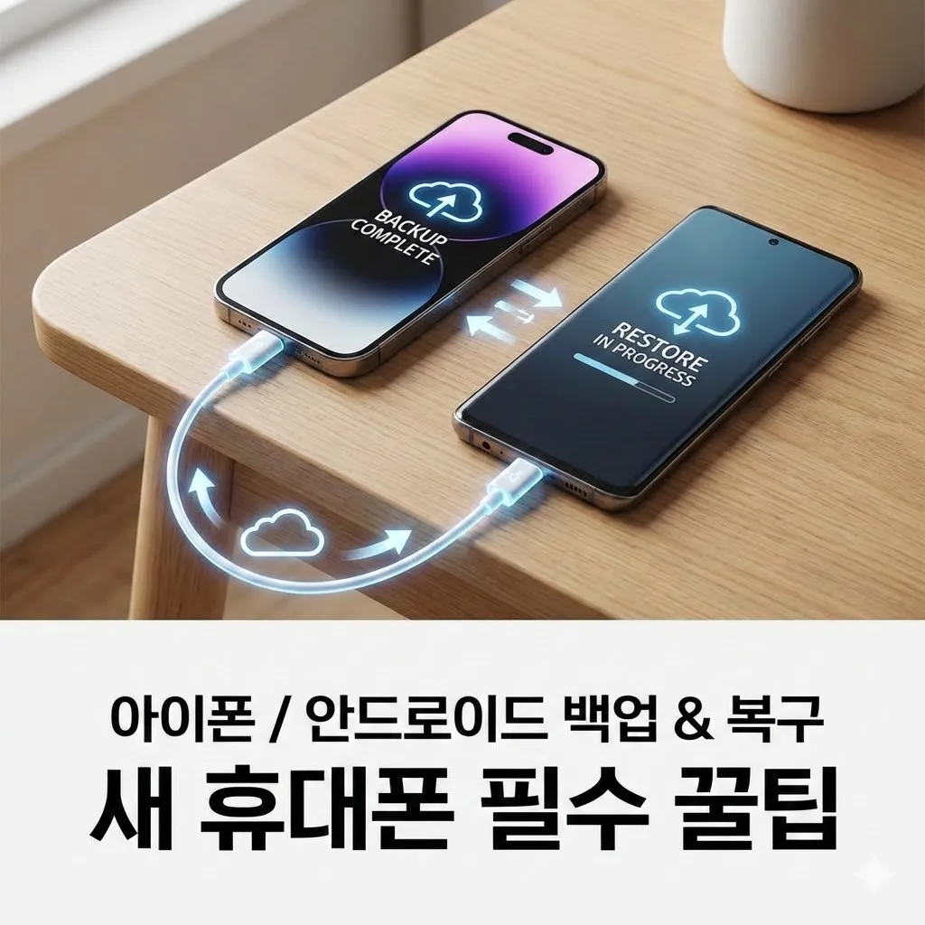 아이폰 안드로이드 백업 및 복구 방법, 새 휴대폰 바꿀 때 꼭 알아야 할 필수 꿀팁