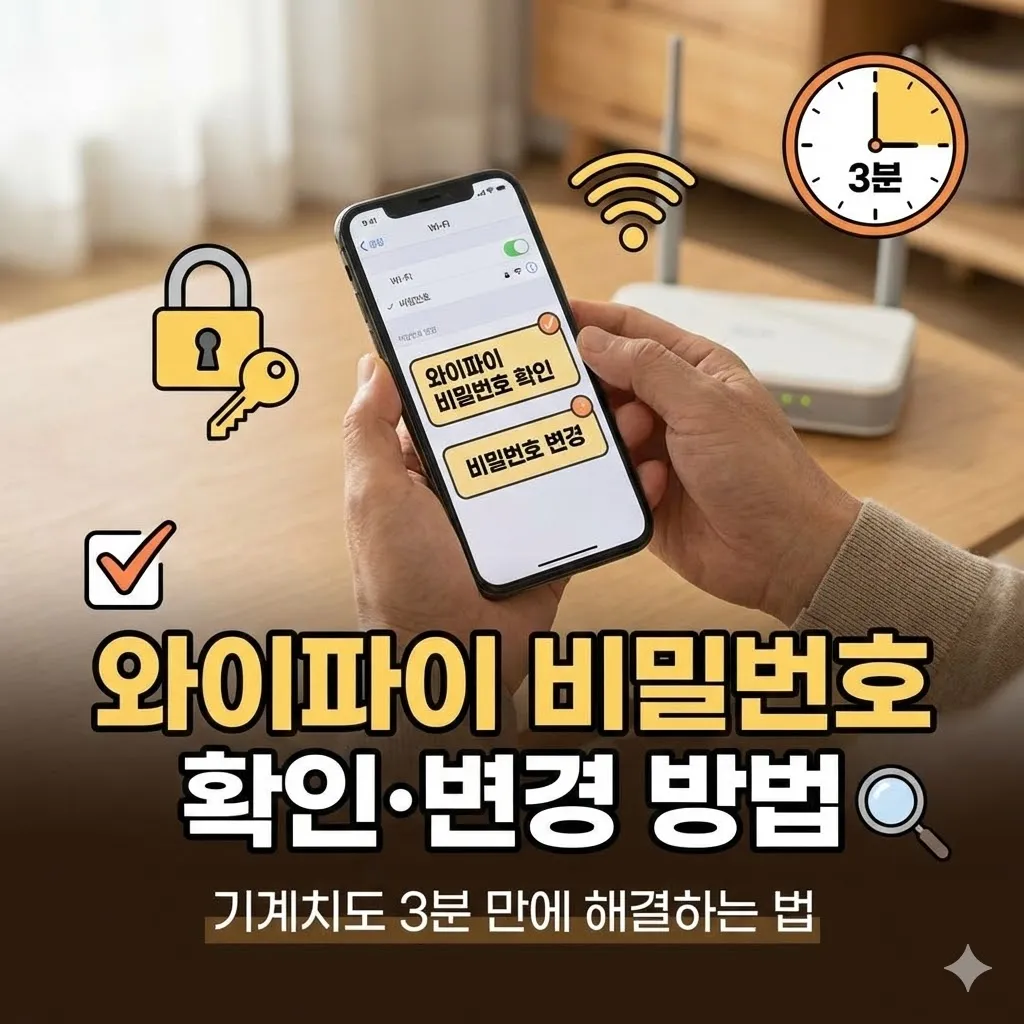 와이파이 비밀번호 확인·변경 방법
