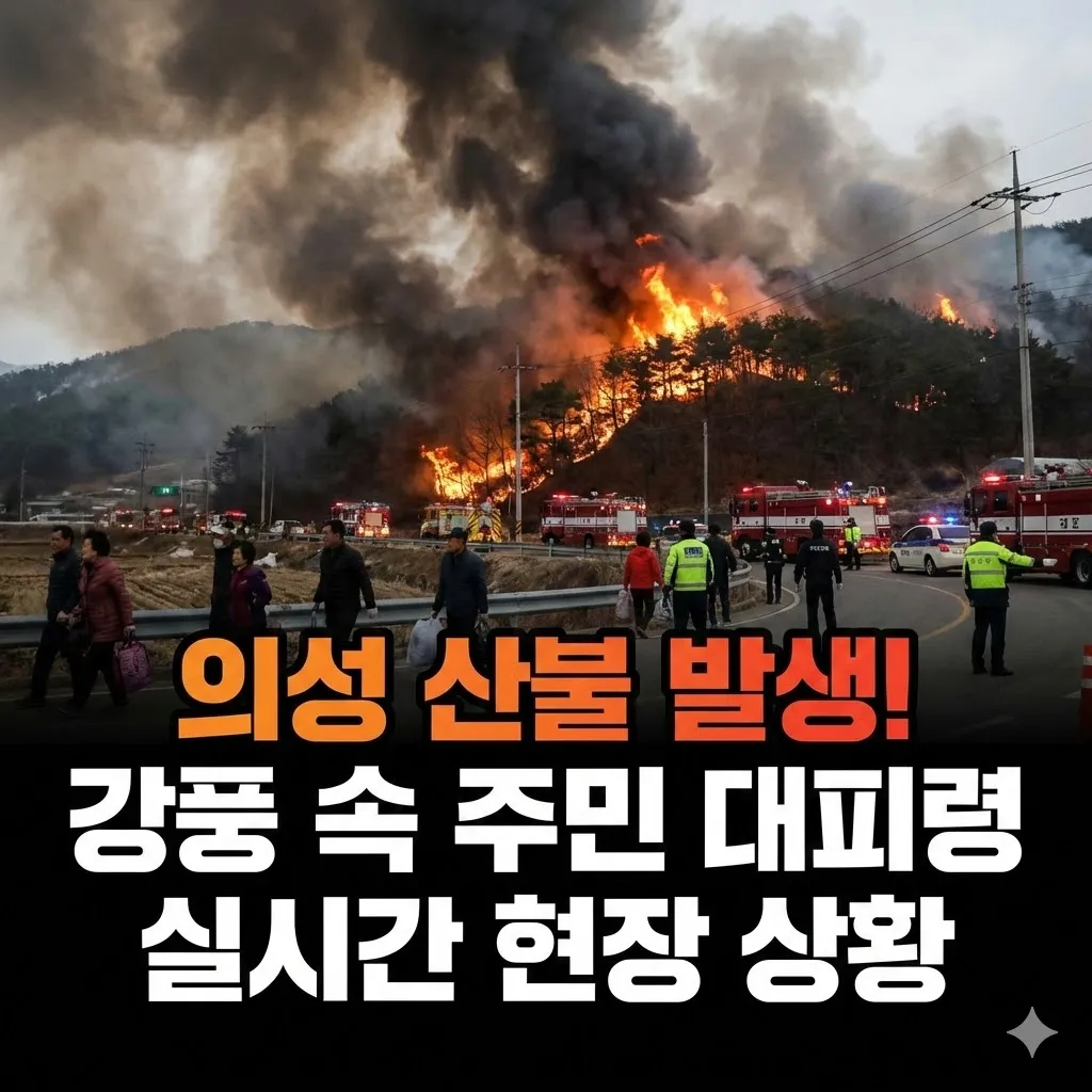 의성 산불 발생! 강풍 속 주민 대피령 및 현재 실시간 상황