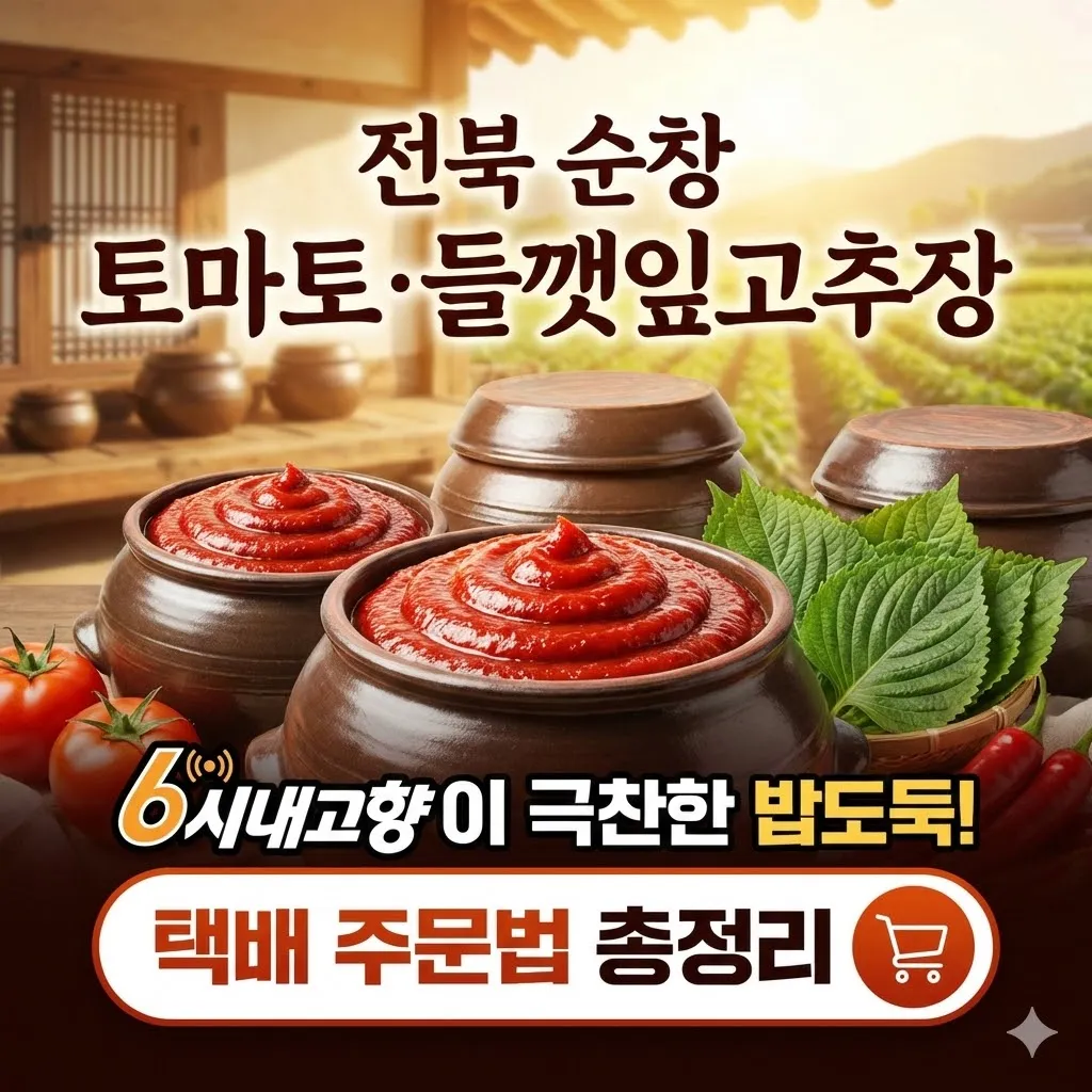 전북 순창 토마토·들깻잎고추장, 6시내고향이 극찬한 밥도둑 택배 주문법