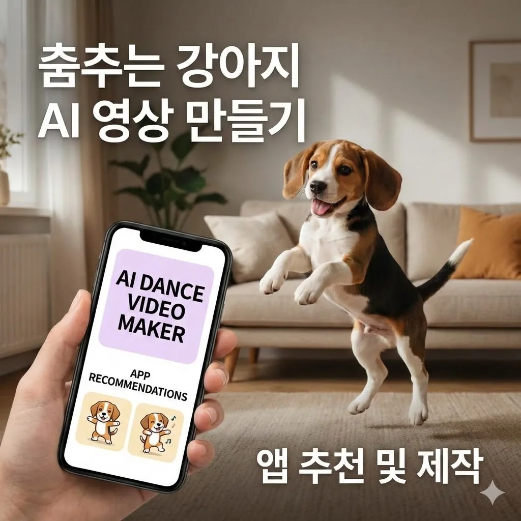 춤추는 강아지 AI 영상 만들기, 앱 추천 및 제작
