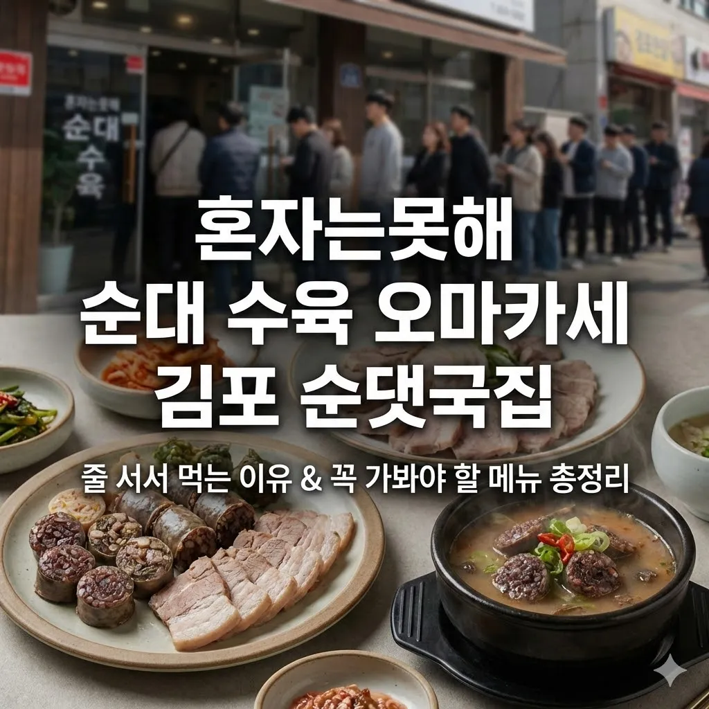 혼자는못해 순대 수육 오마카세 김포 순댓국집, 줄 서서 먹는 이유와 꼭 가봐야 할 메뉴 총정리