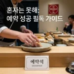 혼자는못해 흑백요리사 미슐랭 셰프 무쇠팔 마포 일식 오마카세 식당, 예약 성공을 위한 필독 가이드