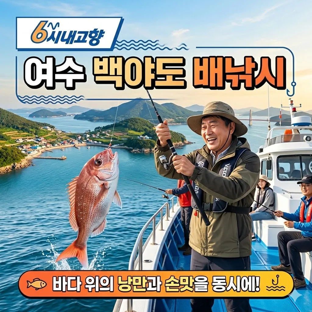 6시내고향 여수 배낚시 백야낚시 바다 위의 낭만과 손맛을 동시에