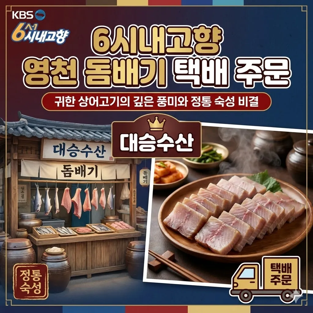 6시내고향 영천 돔배기 택배 주문 대승수산, 귀한 상어고기의 깊은 풍미와 정통 숙성 비결