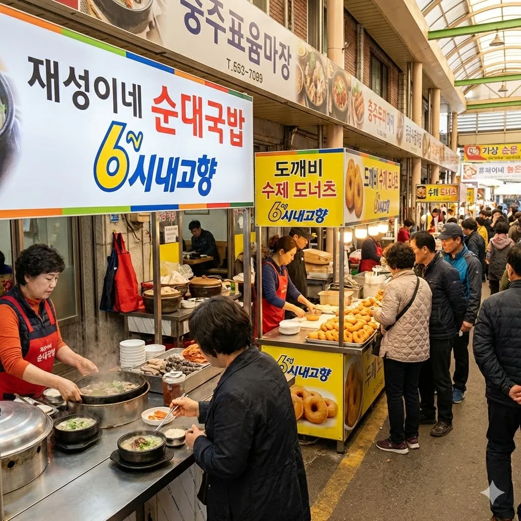 6시내고향 충북 충주 시장, 충주자유시장에서 꼭 먹어야 할 맛집은?