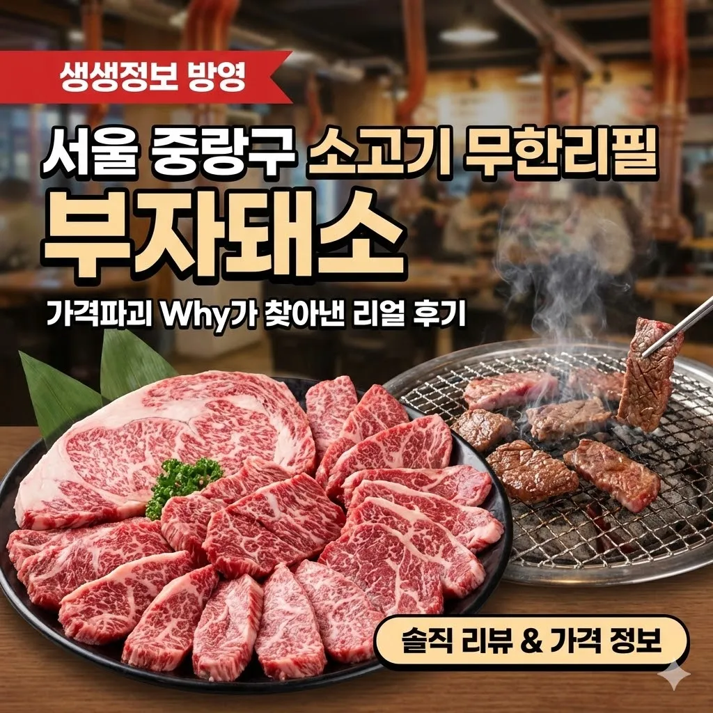 생생정보 서울 중랑구 소고기 무한리필 맛집, 가격파괴 Why가 찾아낸 부자돼소 리얼 후기
