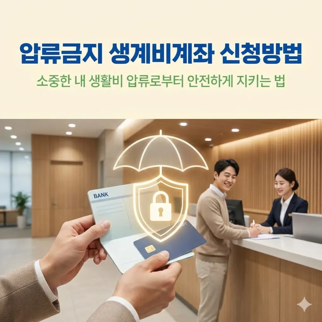 압류금지 생계비계좌 신청방법, 소중한 내 생활비 압류로부터 안전하게 지키는 법