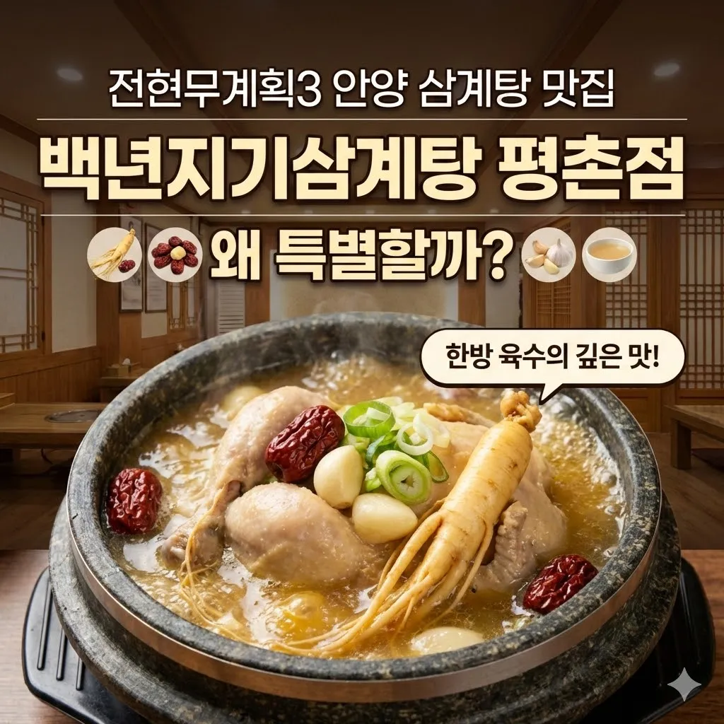 전현무계획3 안양 삼계탕 닭볶음탕 맛집, 백년지기삼계탕 평촌점은 왜 특별할까?