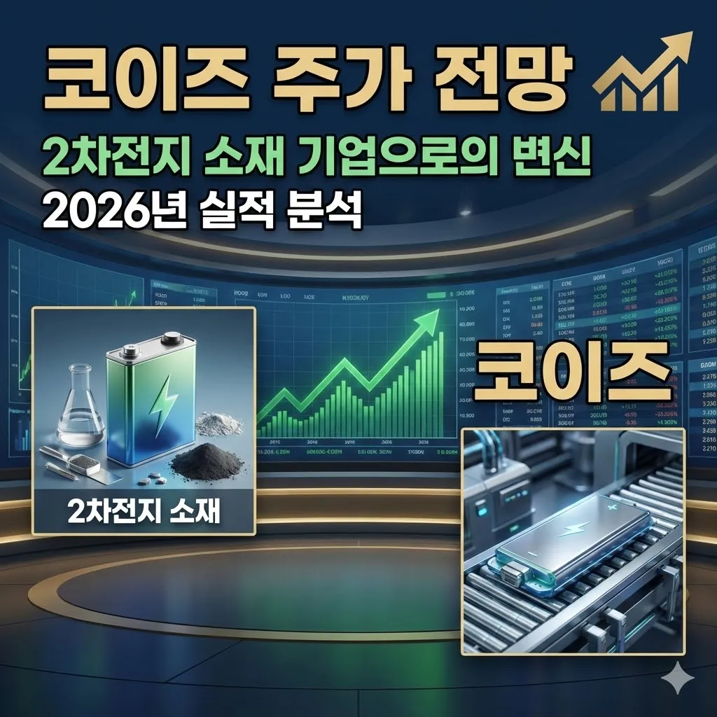 코이즈 주가 전망, 2차전지 소재 기업으로의 변신과 2026년 실적 분석