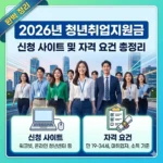 2026년 청년취업지원금 신청 사이트 및 자격 요건 총정리