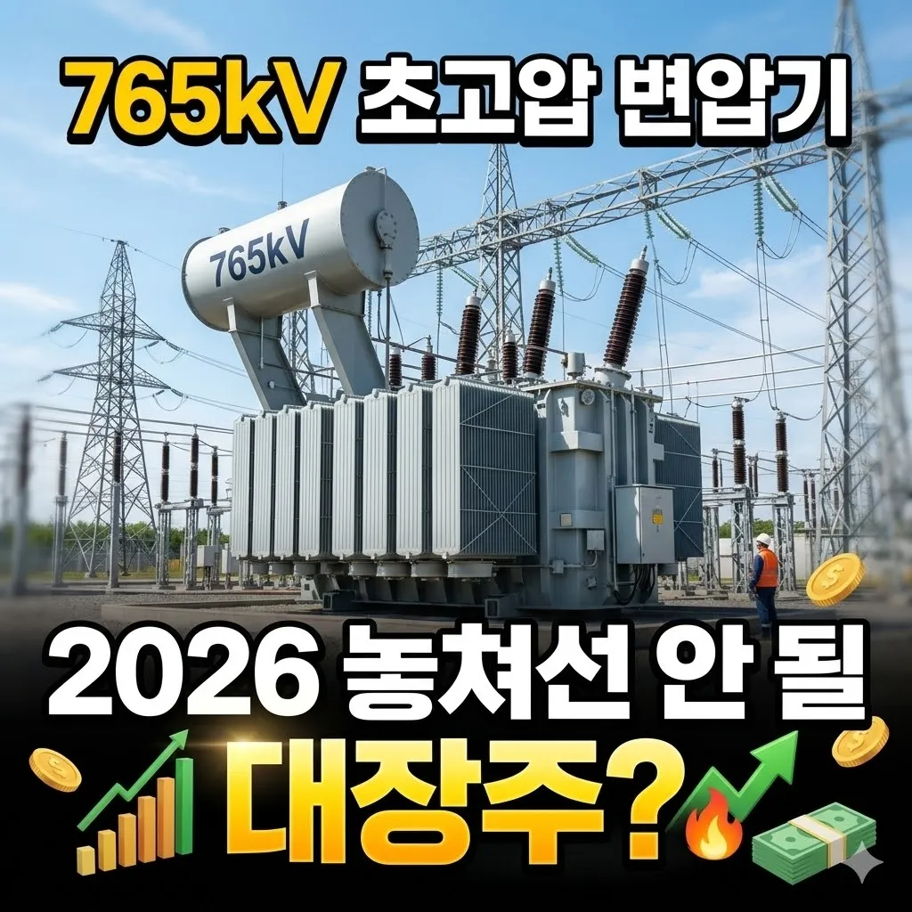 765kV 초고압 변압기가 온다! 2026년 놓쳐선 안 될 변압기 대장주는