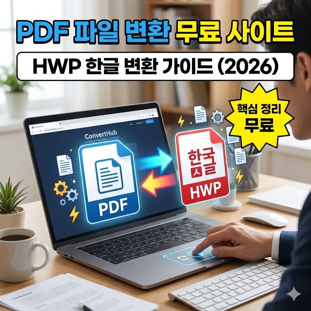 PDF 파일 변환 무료 사이트 및 HWP 한글 변환 가이드 (2026)