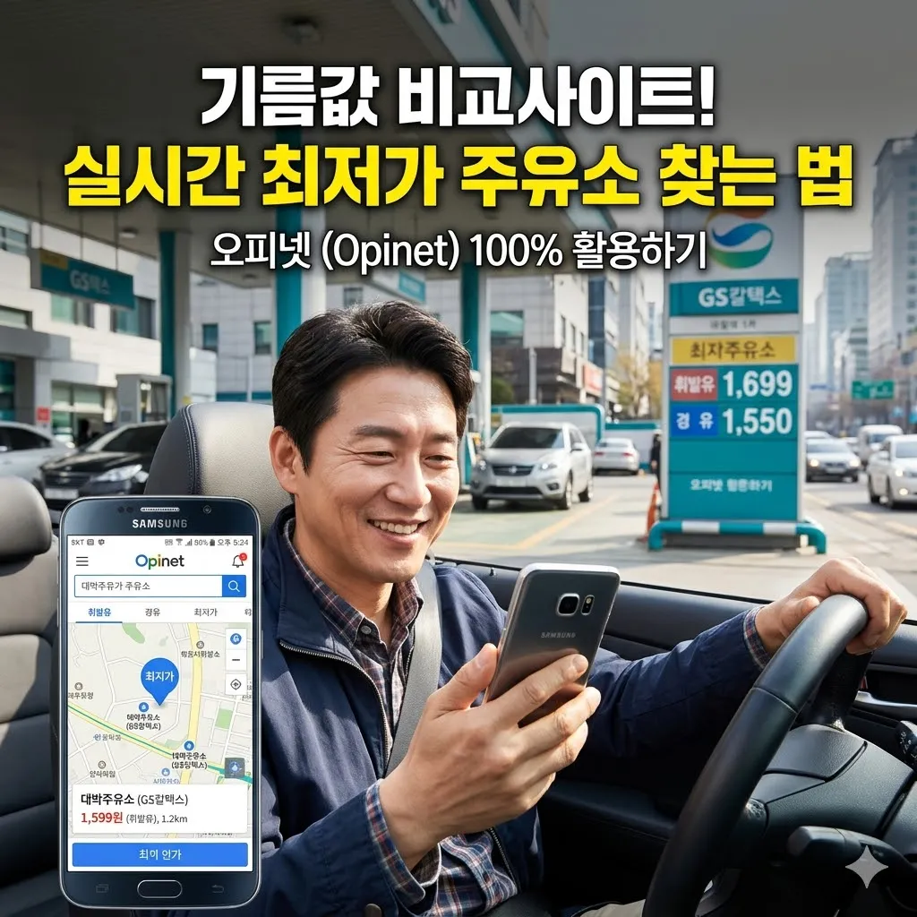 기름값 비교사이트ㅣ오피넷으로 실시간 최저가 주유소 찾는 방법