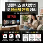넷플릭스 설치방법 및 요금제 완벽 정리