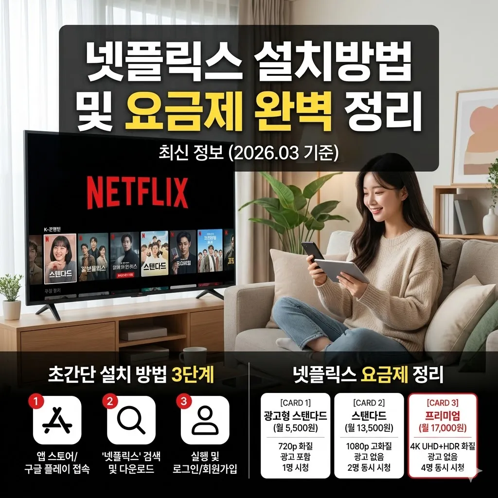 넷플릭스 설치방법 및 요금제 완벽 정리