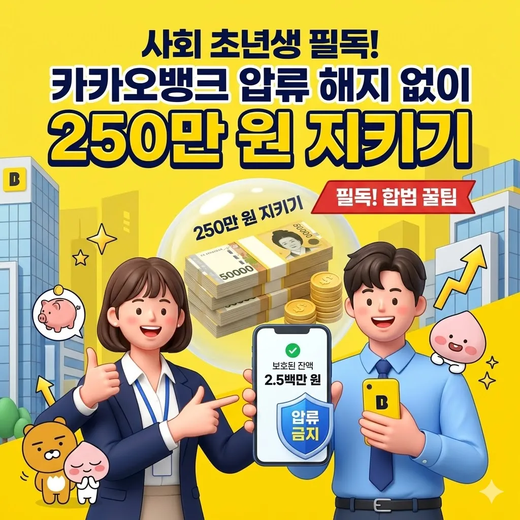 사회 초년생 필독! 카카오뱅크 압류 해지 없이 250만 원 지키기