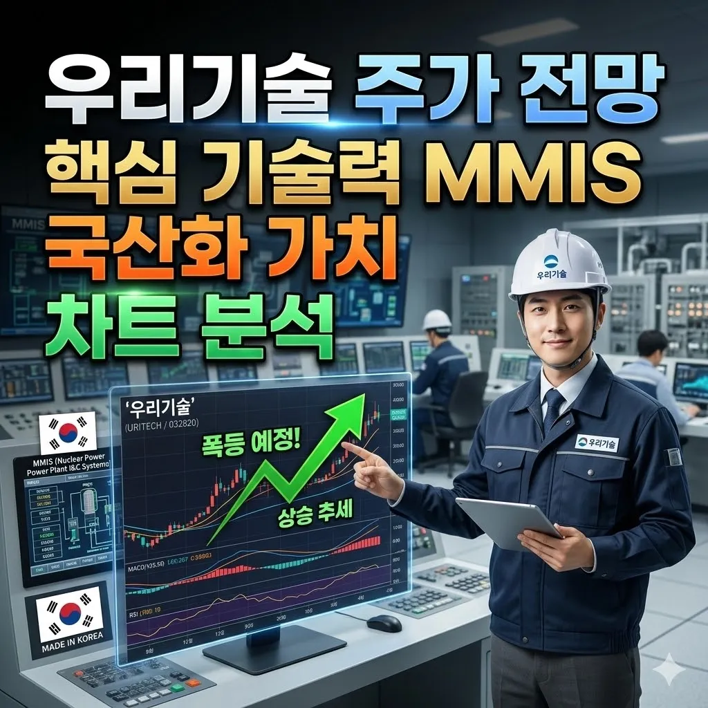 우리기술 주가 전망 핵심 기술력 MMIS 국산화 가치와 차트 분석